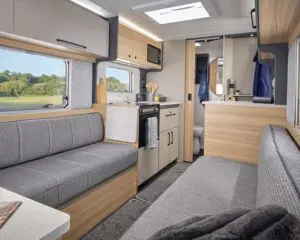 Phoenix Black Edition 420 from front lounge to rear washroom