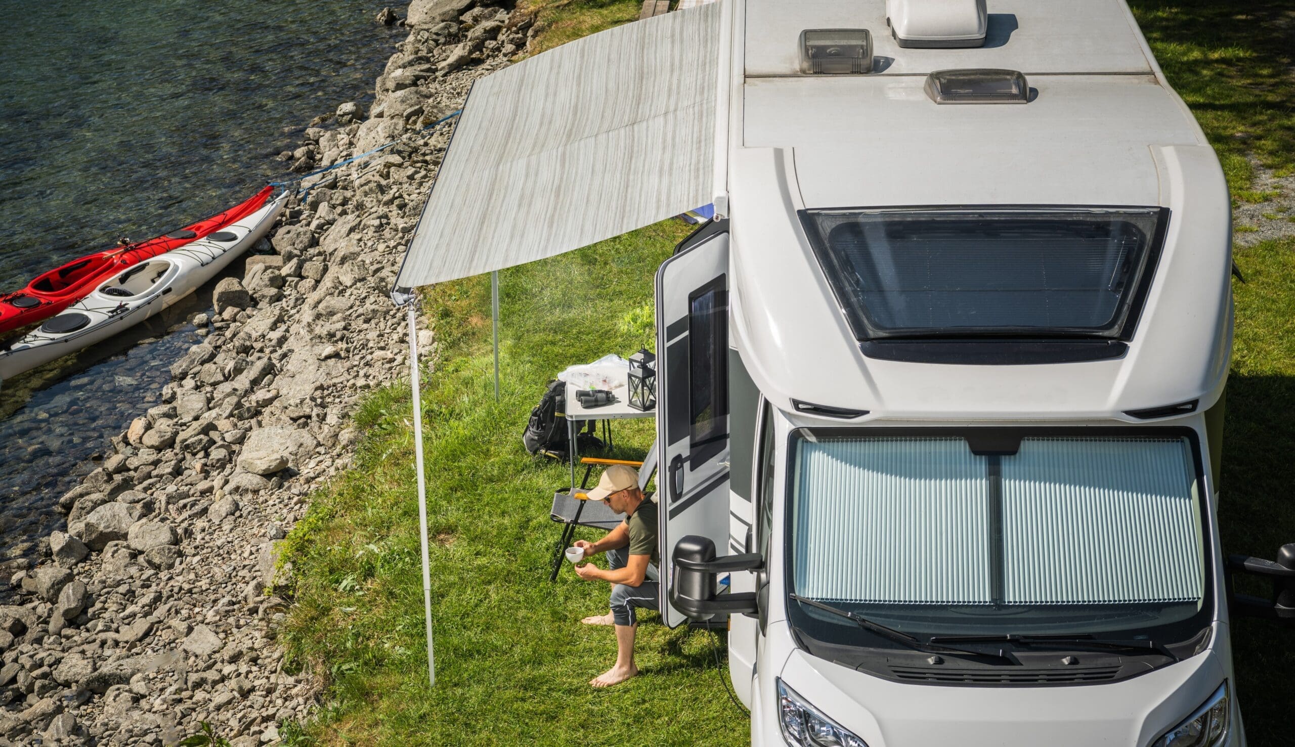 lake-front-camping-with-camper-van-2026-03-23-22-55-20-utc campervan guide, caravan guide and motorhome guide