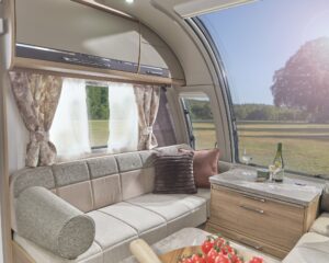Front lounge beneath the infinity window in the Bailey Unicorn Deluxe Vigo 2027