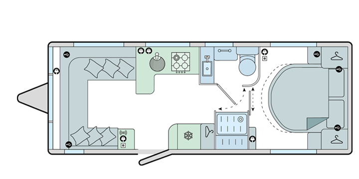 Bailey Unicorn Grande Cornella layout
