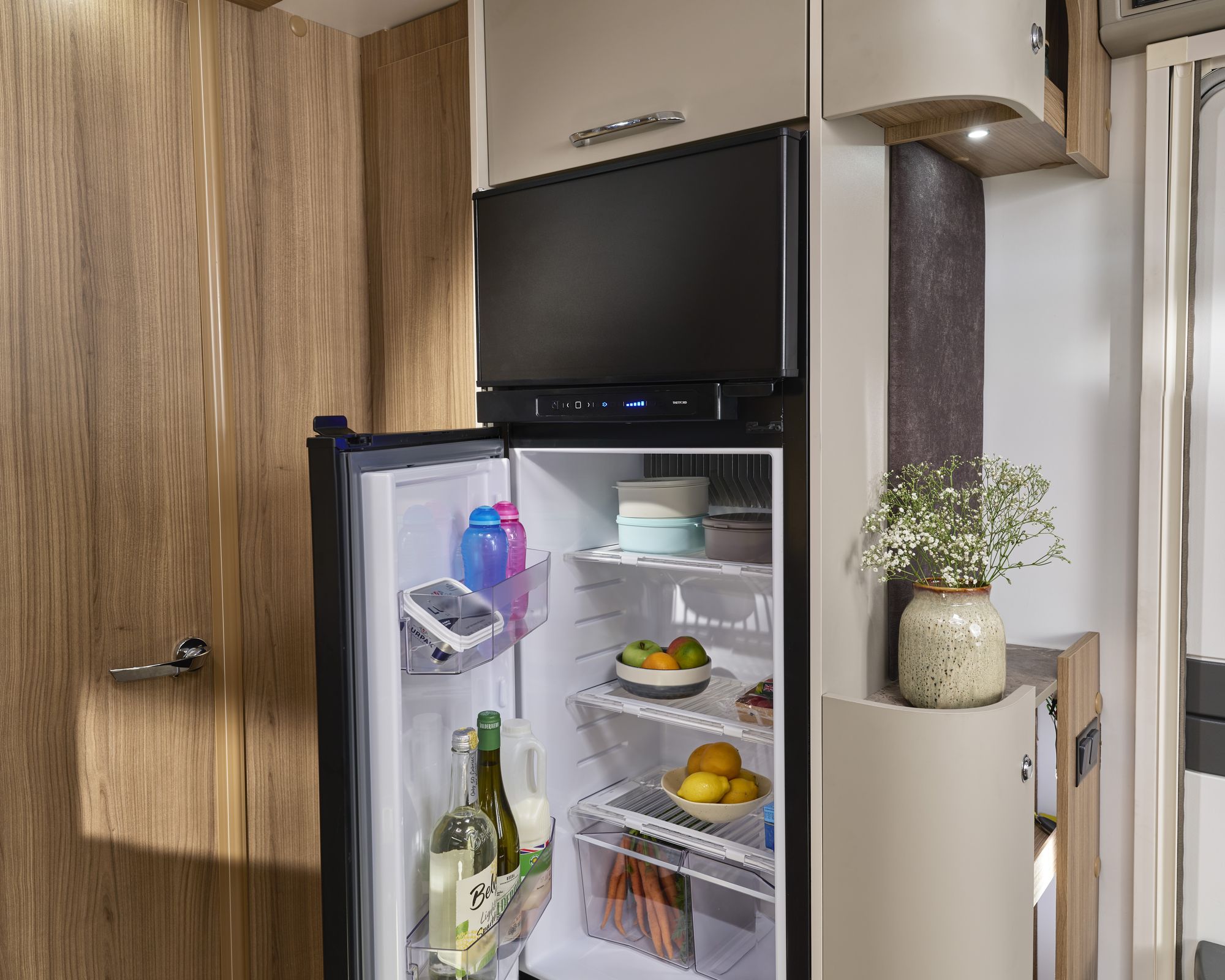 Tower fridge freezer in the Bailey Unicorn Grande Cornella 2027